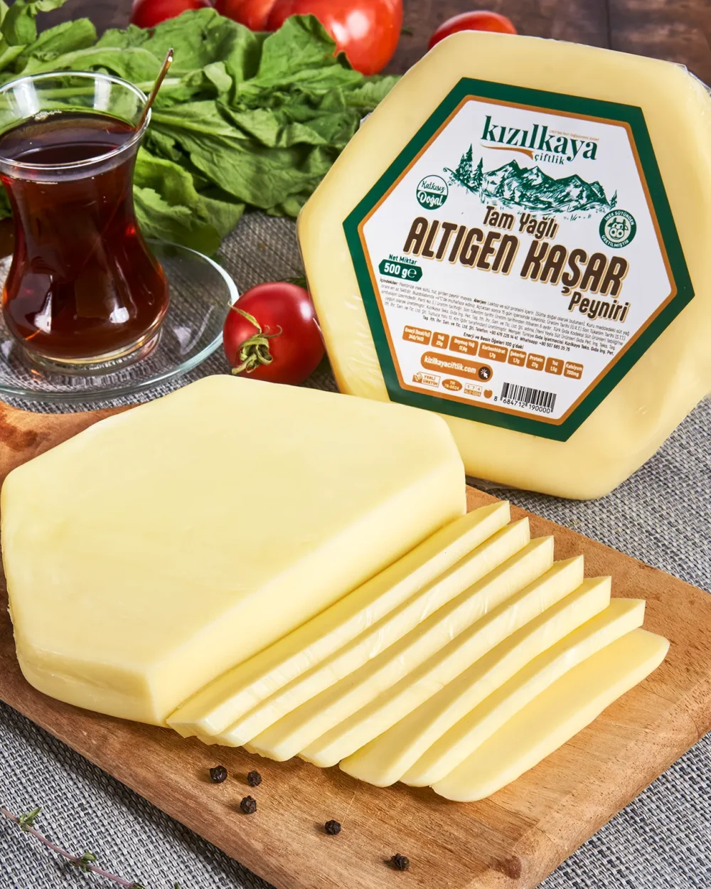 Altıgen Kaşar Peyniri 500g - Görsel 2