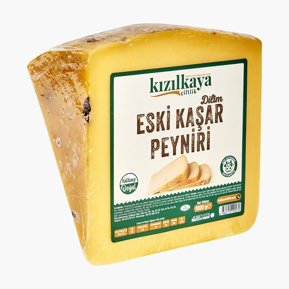 Dilim Eski Kaşar Peyniri 1000g - Görsel 3