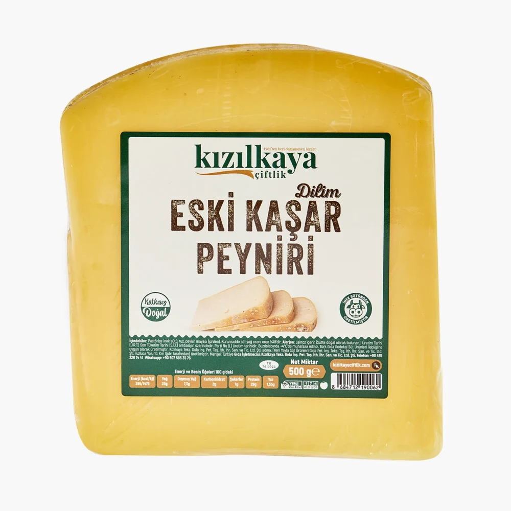 Dilim Eski Kaşar Peyniri 500g